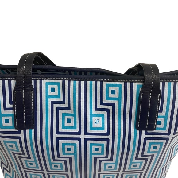 Jonathan Adler tote bag - fabric lining - multi colored print / patterned - Blue - Picture 7 of 16